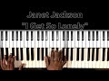 Janet Jackson "I Get So Lonely" Piano Tutorial