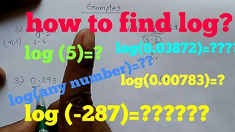 How to find log value of any number||in hindi//in english{science maths} #2