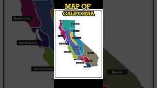 Map of California #california  #shortsfeed