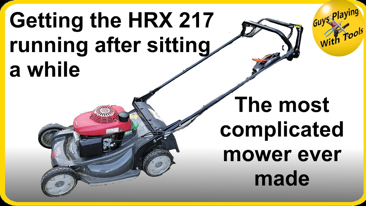 HRX 217 won't start - The most complicated mower you can buy - YouTube