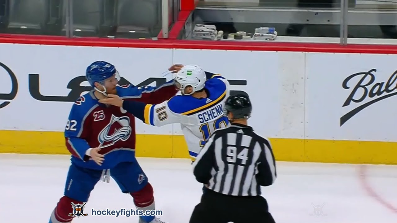 Colorado Avalanche: Gabriel Landeskog Fights Brayden Shenn