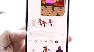 How To Put Stickers Over iMessage!