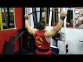 Rear lat pulldowns