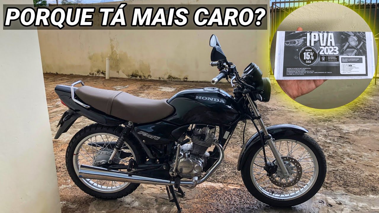QUAL O VALOR DO IPVA DA CG 125 FAN 2008 EM 2023? - YouTube