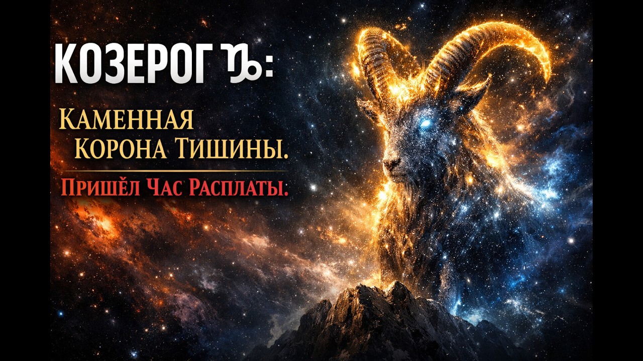 КОЗЕРОГ ♑: Каменная корона тишины. Гороскоп