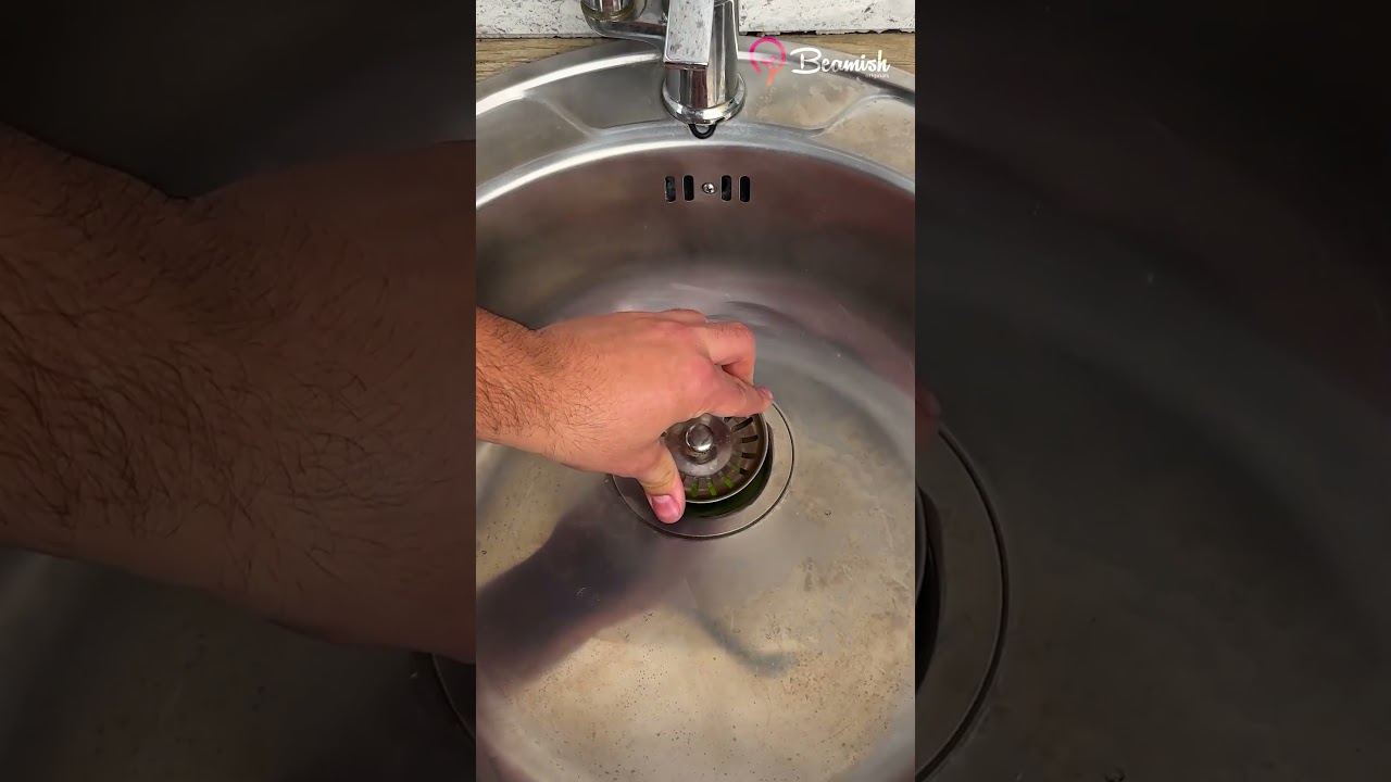 Lime trick for sink drain 