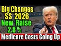 January 1st Social Security Changes — 2.8% COLA, Medicare Hike &amp; New $200 Proposal! What YOU Get in