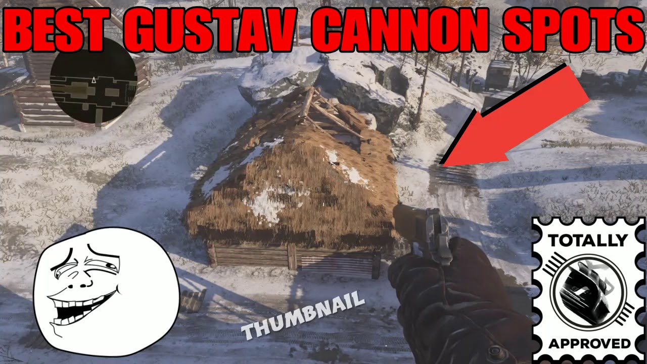 *NEW* BEST GUSTAV CANNON GLITCHES!!! HIDING SPOTS/ GLITCH SPOTS1.