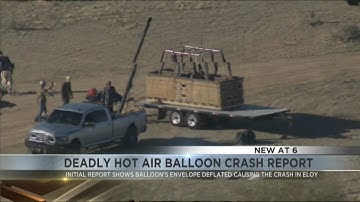Timeline of events of deadly Eloy hot air balloon crash report