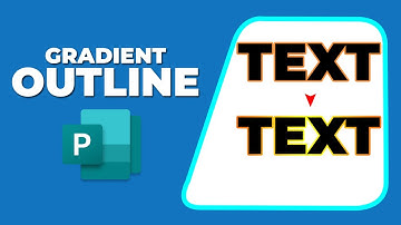 How to add gradient outline to text in publisher