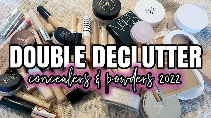 GETTING RID OF ALL MY MAKEUP // UNBELIEVABLE CONCEALER + POWDER DECLUTTER