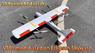 VTOL mod. based on eclipson skyward (3d printed rc airplane)