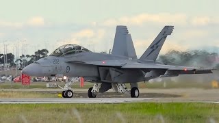 LOUD RAAF F/A-18 Super Hornet Takeoff & Landing ● Melbourne Airport Plane Spotting