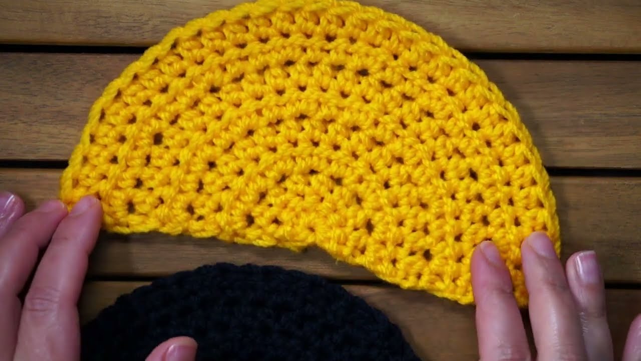 Half double crochet semi circle crochet pattern
