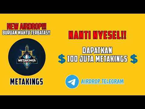 DAPATKAN 10 JUTA KOIN METAKINGS | AIRDROP TELEGRAM TERBARU