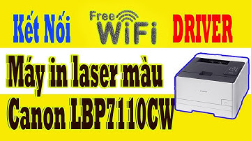 Máy in laser màu Canon LBP7110CW - Kết nối Wifi Setting up the printer wirelessly (LBP7110Cw)