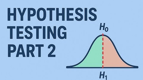 Hypothesis Testing Part 2