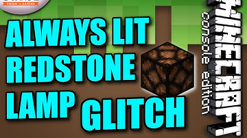 MINECRAFT - PS3 - ALWAYS LIT REDSTONE LAMP GLITCH - TIPS N TRICKS - XBOX / PS4 / PC -  -