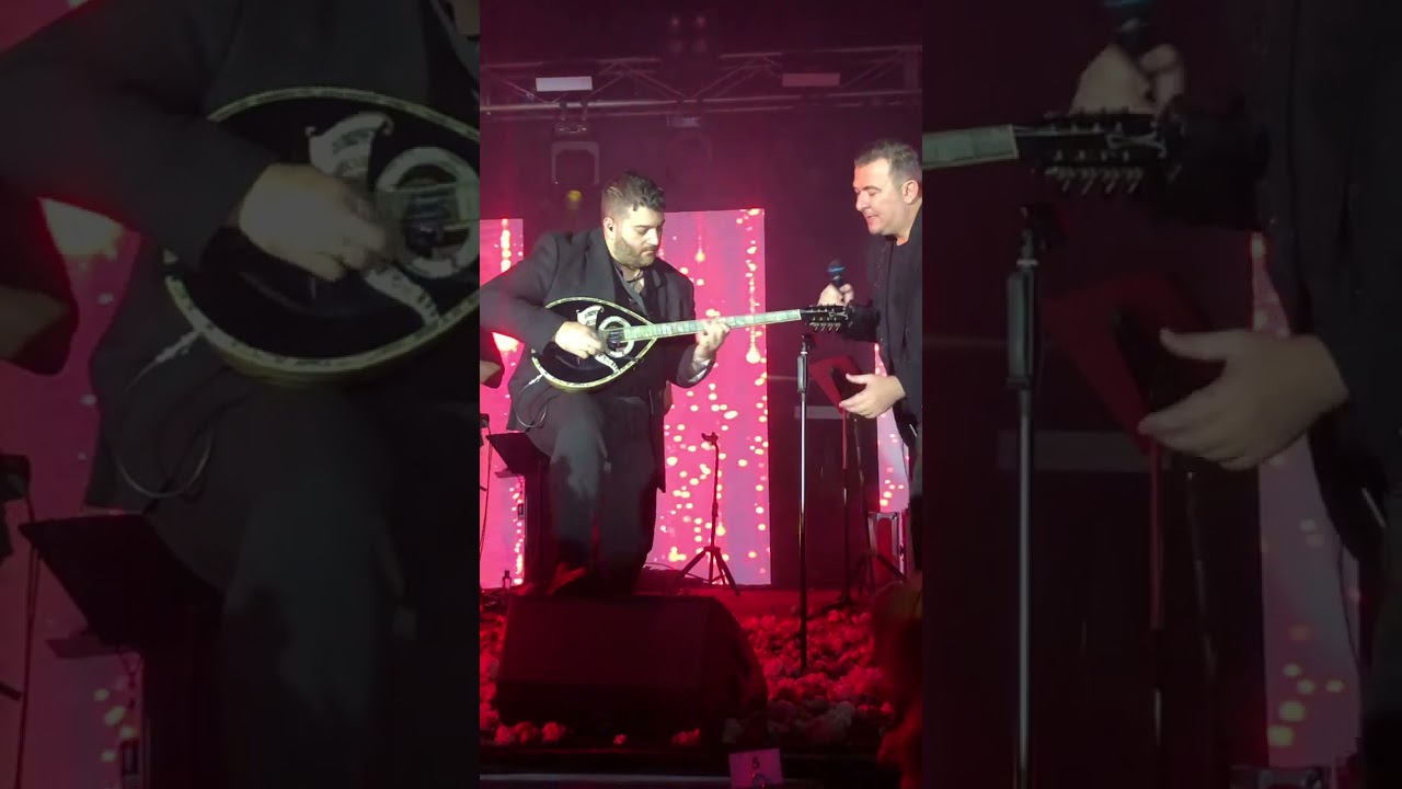 Andreas Karantinis plays bouzouki at Antonis Remos Concert 22nd April 2023
