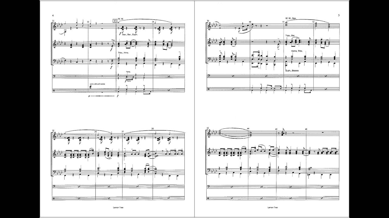 Lemon Tree (Hit der Gruppe 'Fools Garden') - Arr. Franz Watz