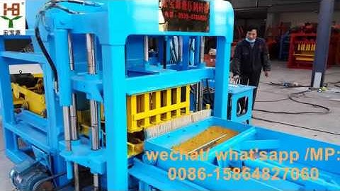 QT4 _20 hydralic concrete block machine colour paver brick machine