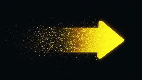 Golden Arrow Shooting Out Particles Stock Motion Graphics