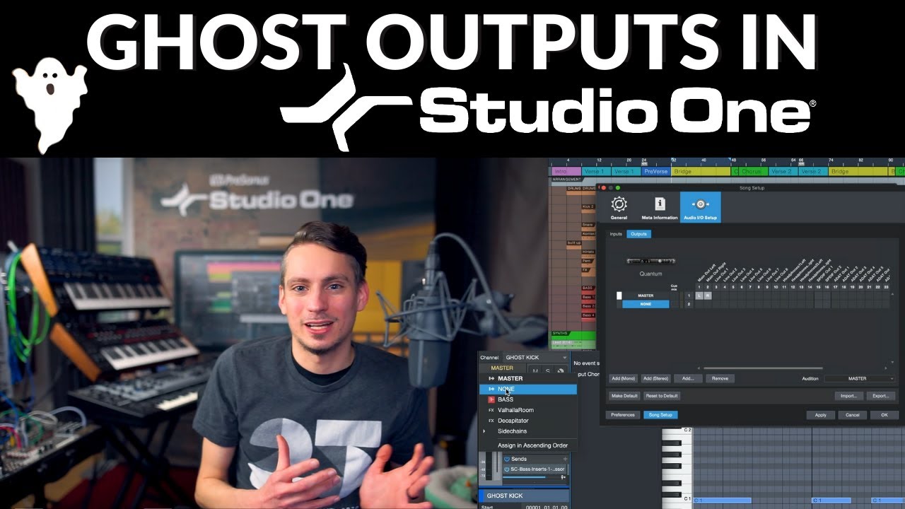 GHOST OUTPUTS in Studio One #S1withGregor - YouTube