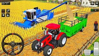Real Tractor Driving Simulator 2023 - Village Tractor🚜 Driver 3D Farm - Android Gameplay screenshot 2