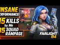 Insane Performance! 😎 15 Kills by Me + 35 Squad Rampage | Farlight 84