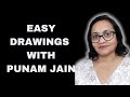 Easy Drawings | Easy Learning With Punam Jain