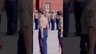 USMC Graduation : The Woman Leading the Marines. #usmc #marines #marinecorps #usmarines #shorts