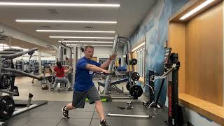 Split Stance 1-Arm Cable Row + Reach