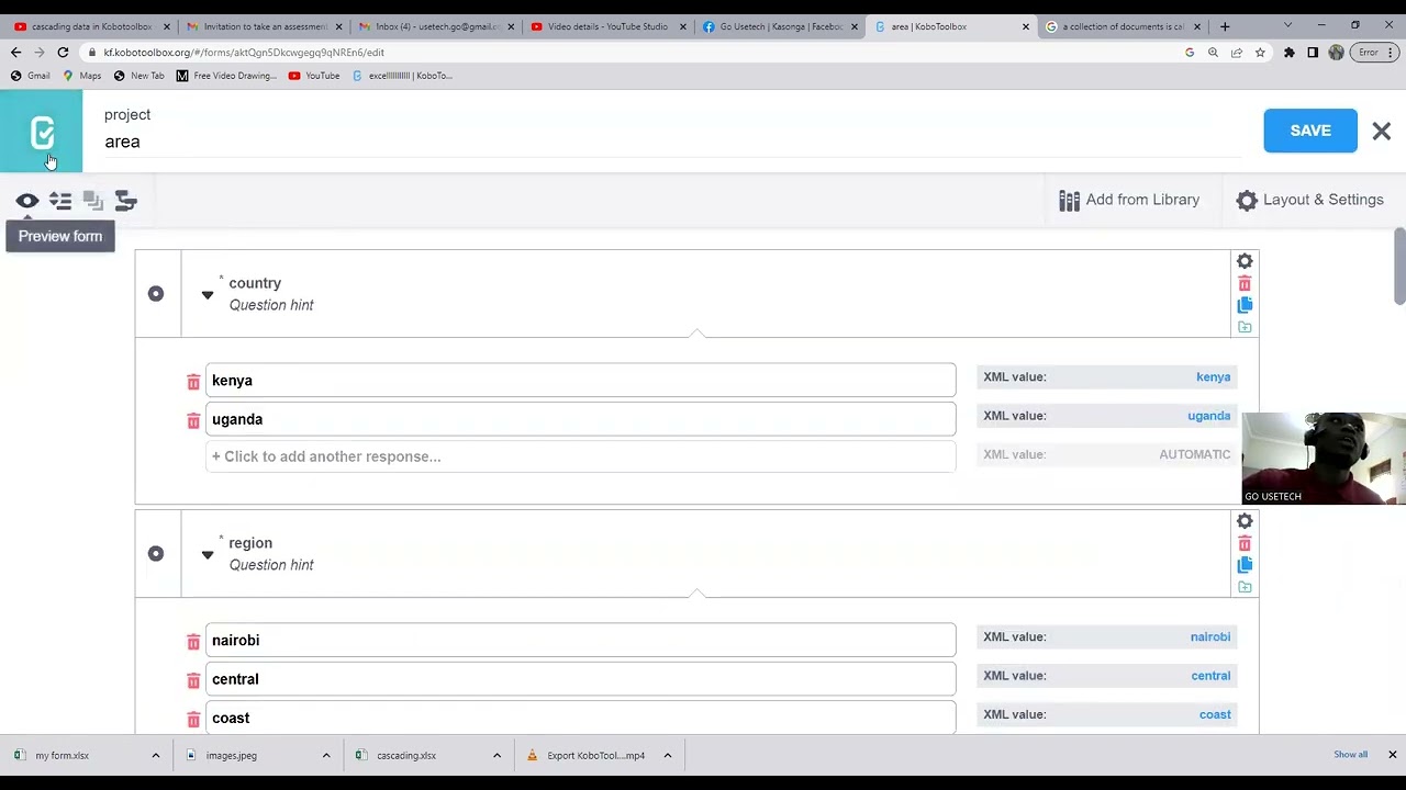 Разработка сложных вопросов для каскадного сбора данных в Kobotoolbox 2023