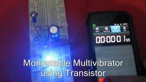 Monostable Multivibrator using Transistor