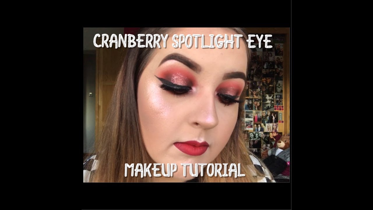CRANBERRY SPOTLIGHT EYE MAKEUP TUTORIAL!