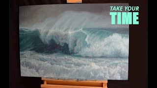 EPIC Stormy Ocean Wave | Seascape Oil Painting Tips