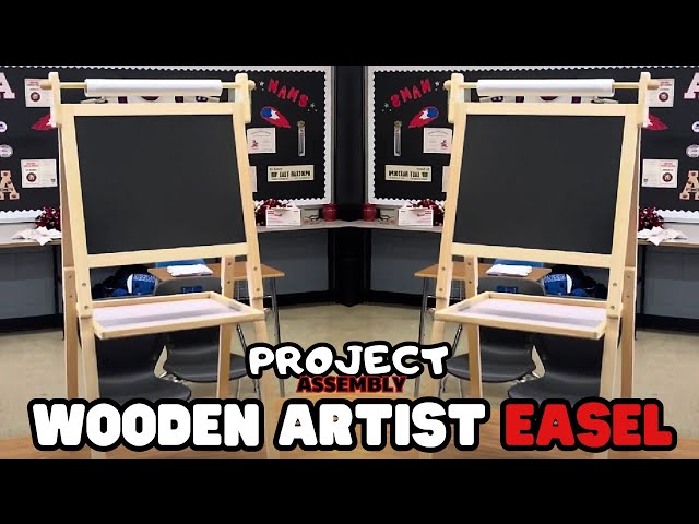 Model B] How to assemble an 5ft easel, Painting Stand, Assemble with me