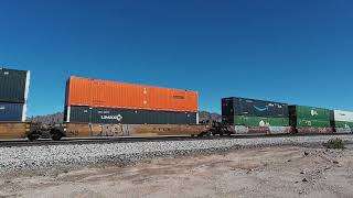UP 5859 West — Double-Stack Intermodal with DPU at MP 791 | Sunset Route