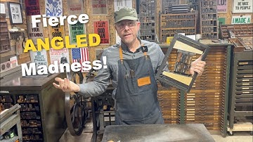 HEADLINE on an ANGLE - 2 Color -  FIERCE MERCY Letterpress Print