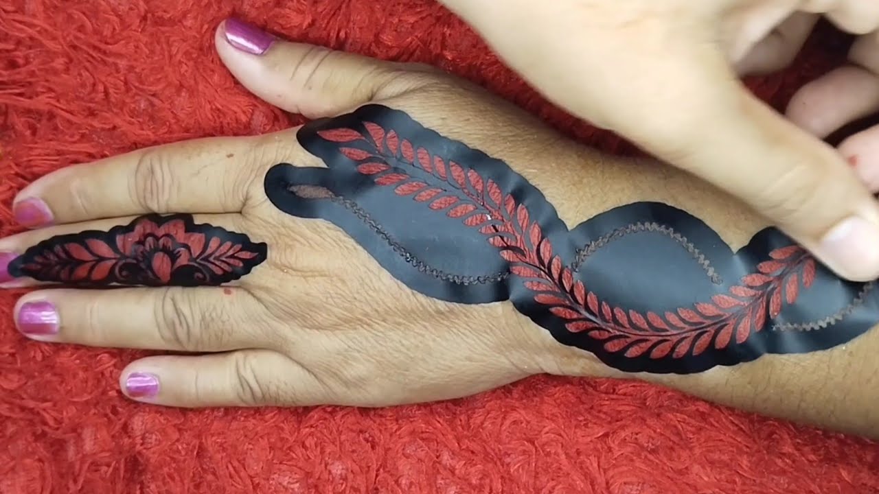 beautiful sticker mehndi design