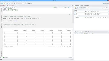 How to Automatically Dummy Code Categorical Variable in R. [HD]