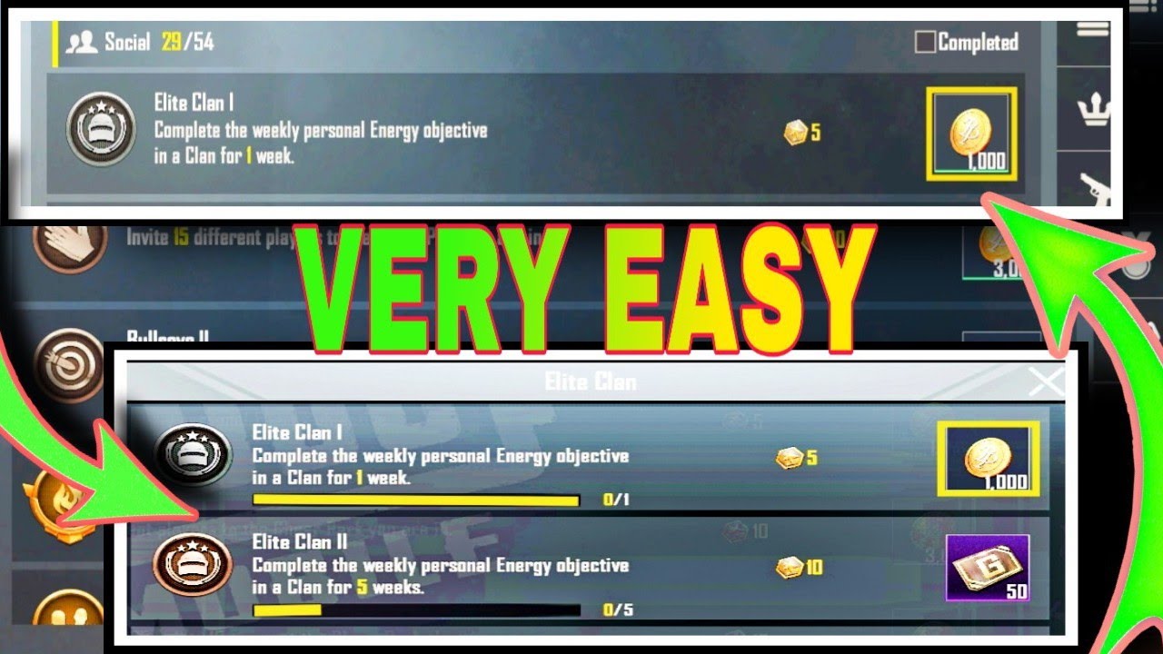 How to complete Elite Clan missions in pubg/Elite calm achievement Mission kaise complete kare| Lord