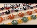 DIY Elegant Floral Bracelet with 6mm Beads & Pearls