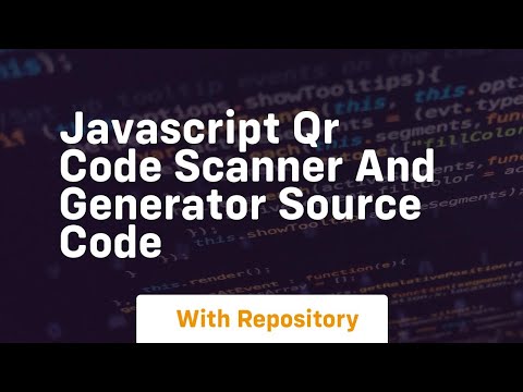 Javascript qr code scanner and generator source code