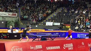 Ma Long BH (vs Zhang Jike) @ German Open 2016