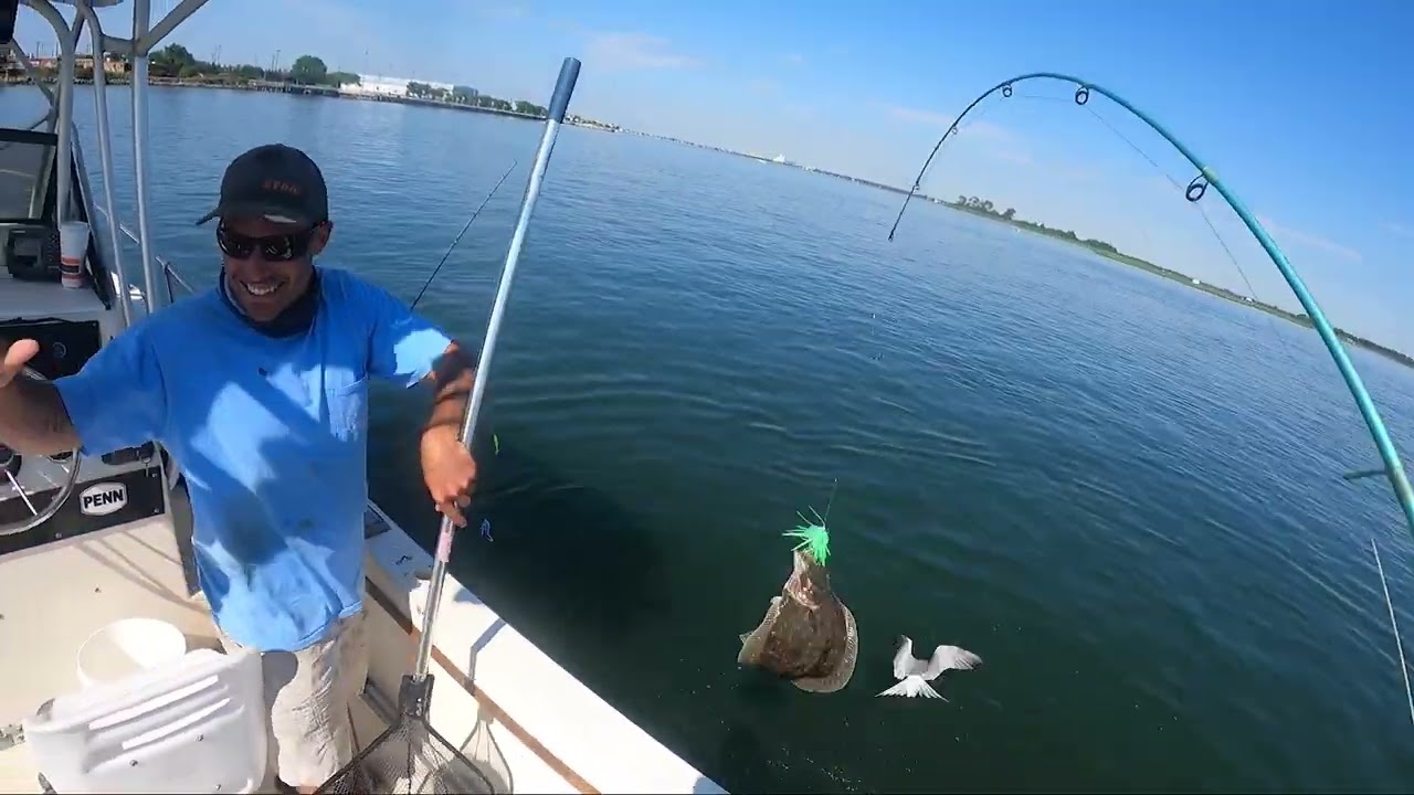 Fishing Long Island - GREAT Fluke Bite! 30 FLUKE IN ONE DAY