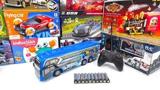 RC Action Collection! Crazy Jumping Car, JPS Basuri City Bus, Racing Car & School Bus
