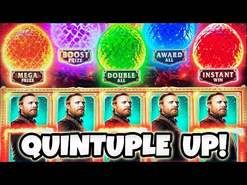 House of the Dragon BIG WIN! Full-Screen AND Triple Up Bonus at Club Fortune casino!