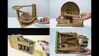 Wow4 Mesin Balapan Kelerengmarble Racing Unik Keren Dari Kardus-Mainan Anak