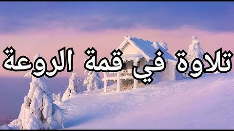 أجمل تلاوة سمعتها لفضيلة القارئ عبد الرحمن العوسي
